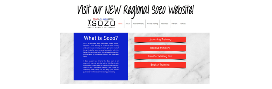Visit our NEW Regional Sozo Page